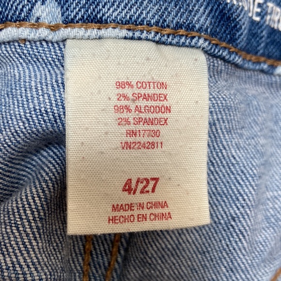 Women’s Mossimo Supply Co. Patriotic High Rise Distressed Jean Shorts. Sz 4/27 - Picture 8 of 11